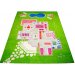 Детский игровой ковер "Домик", зеленый 134х200