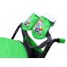 Санки-коляска SNOW GALAXY City-1 Совушки на зелёном на больших колёсах Ева+сумка+варежки 