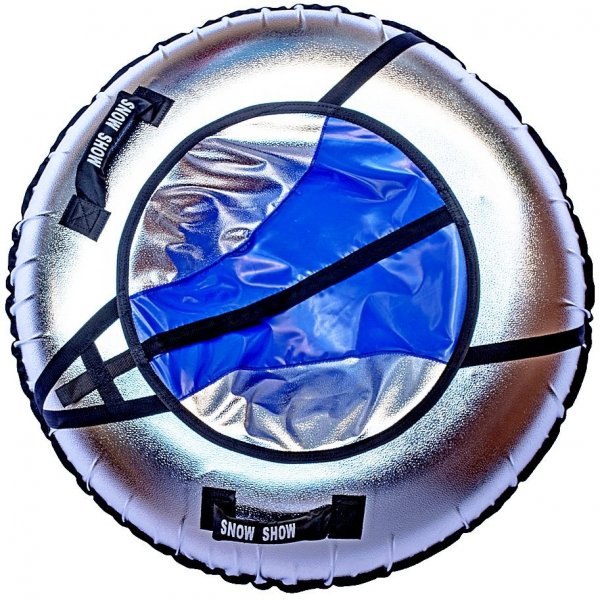 Санки надувные Тюбинг RT NEO сине-серый металлик + автокамера, диаметр 105 см