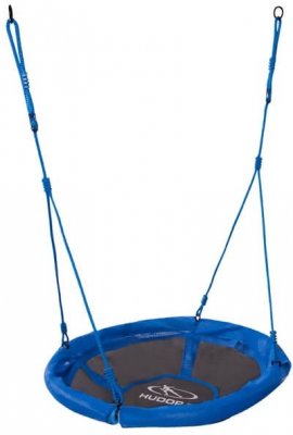 Качели-гнездо Hudora Nest swing Alu 90 см, синие