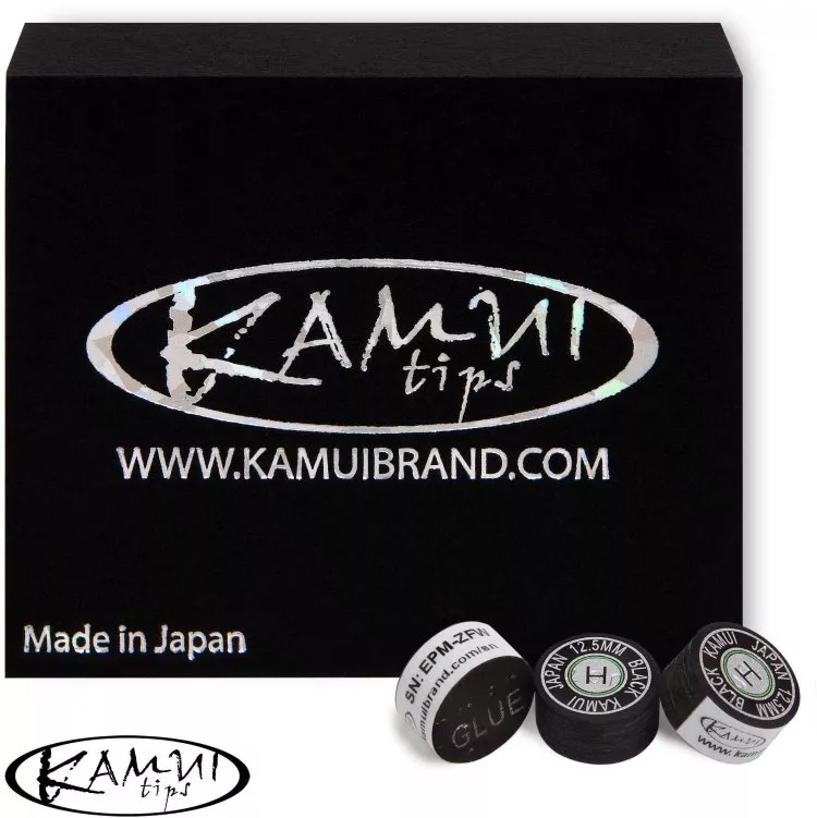 Наклейка для кия Kamui Black ø12,5мм Hard 1шт.
