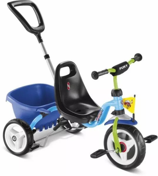 Трехколесный велосипед Puky CAT 1S 2216 blue/kiwi голубой/киви