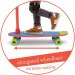 Детский скейтборд-самокат 2 в 1 Chillaifish Skatie Skootie (Бельгия) (красный)