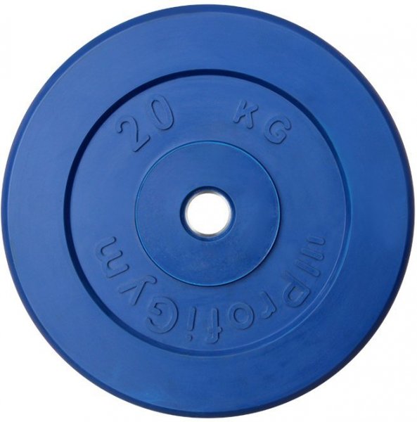Диск ProfiGym обрезиненный d 31 мм синий 20 кг
