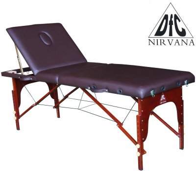 Массажный стол DFC NIRVANA, Relax Pro , дерев. корич. ножки, цвет коричн (Brown)