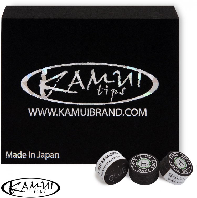 Наклейка для кия Kamui Black ø12,5мм Hard 1шт.