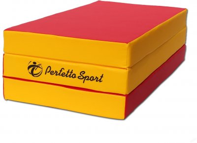 Мат Perfetto Sport № 4 (100 х 150 х 10) складной красно/жёлтый