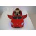 Детский электромобиль А444АА красный (кожа-EVA)