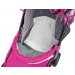 Санки-коляска SNOW GALAXY City-1 Мишка со звездой на розовом на больших колёсах Ева+сумка+варежки 