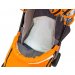 Санки-коляска SNOW GALAXY City-1 Панда на оранжевом на больших колёсах Ева+сумка+варежки