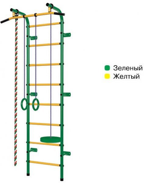 Спортивный комплекс Пионер С1НМ зелёно/жёлтый
