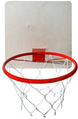 Кольцо баскетбольное с сеткой КМС d=295 мм