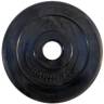 Диск обрезиненный, чёрного цвета, 51 мм, 10 кг  Atlet