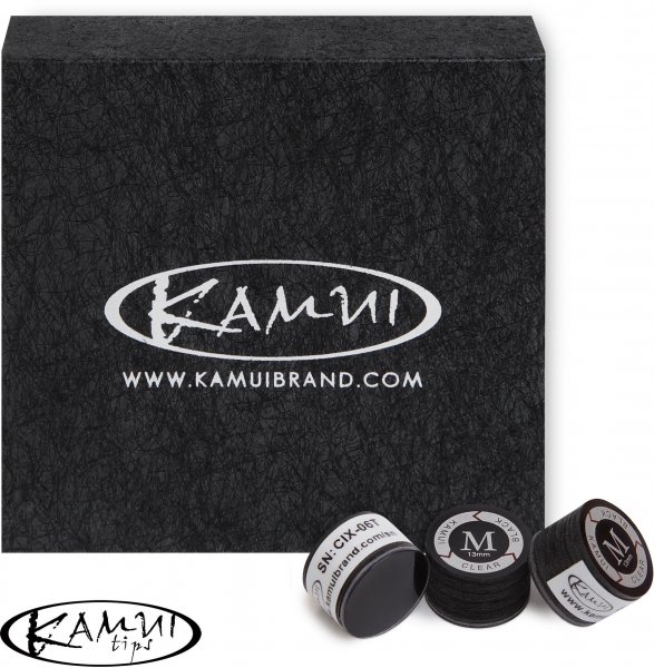 Наклейка для кия Kamui Clear Black ø13мм Medium 1шт.