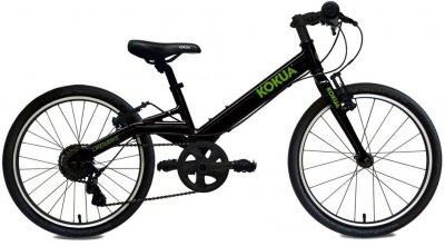 Велосипед Kokua LIKEtoBIKE 20", два ручных тормоза Special Model черный матовый/зеленый