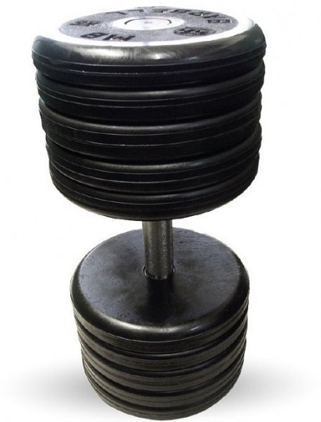 Гантель Barbell 56 кг классик с вращающейся ручкой хром