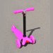 Самокат-беговел Ateox со светящимися колесами колесами, розовый