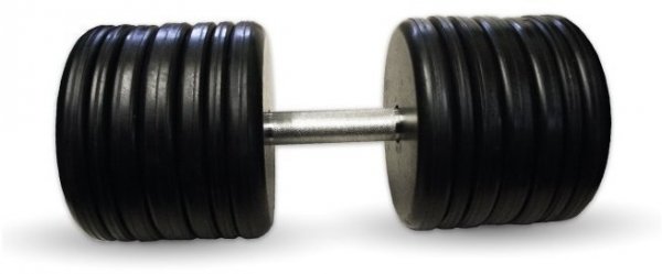 Гантель Barbell 59 кг классик с вращающейся ручкой хром