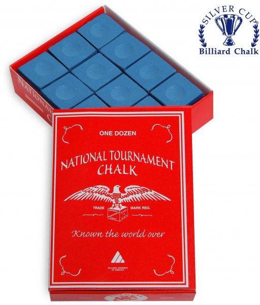 Мел National Tournament Chalk Blue 12шт