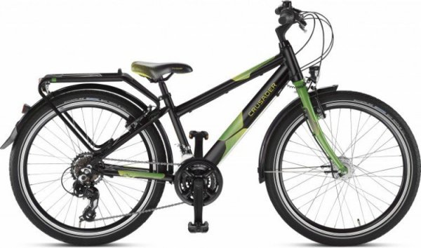 Велосипед Puky Crusader 24-21 4880 Alu черный/зеленый