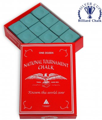 Мел National Tournament Chalk Green 12шт
