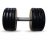 Гантель Barbell 51 кг классик с вращающейся ручкой хром