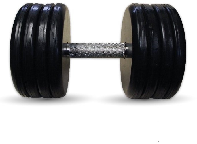 Гантель Barbell 51 кг классик с вращающейся ручкой хром