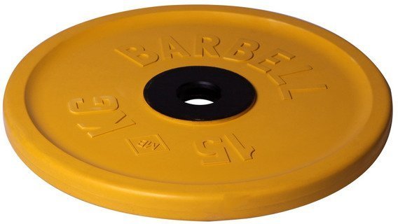 Диск олимпийский Barbell d 51 мм цветной 15 кг