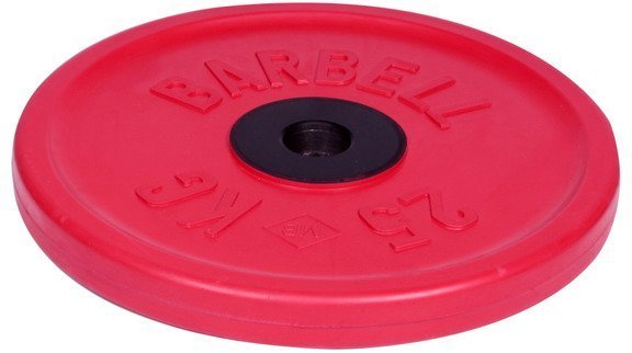 Диск олимпийский Barbell d 51 мм цветной 25 кг