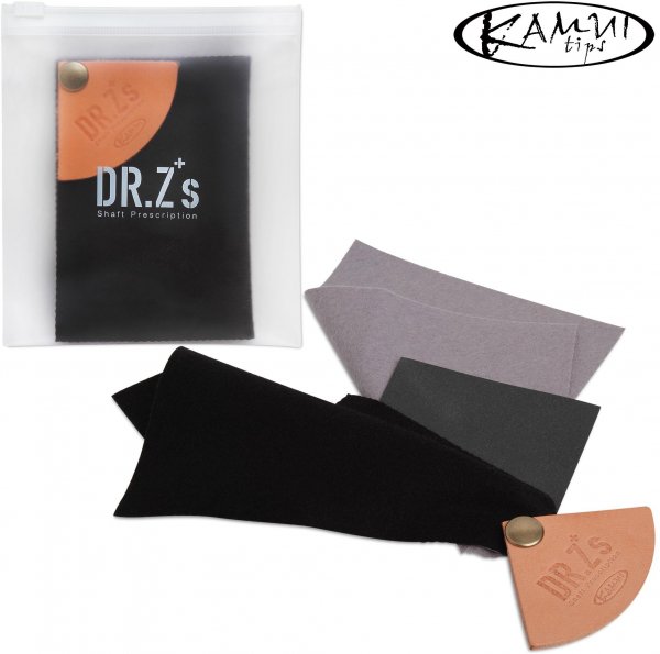Набор салфеток для чистки и полировки кия KAMUI Dr.Z Shaft Prescription in Black and Gray 