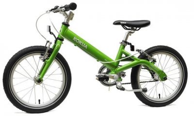 Велосипед Kokua LIKEtoBIKE 16", два ручных тормоза зеленый