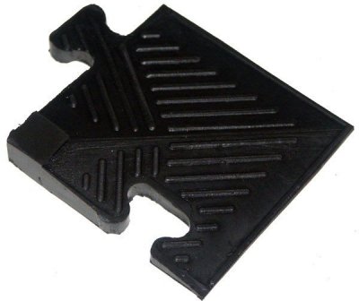 Уголок резиновый для бордюра Barbell 20 мм чёрный