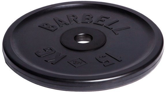 Диск олимпийский Barbell d 51 мм чёрный 15 кг