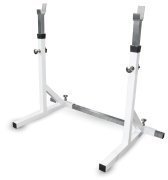 Стойка Barbell МВ 2.19 с двумя позициями для штанг (простая, нехромированная) белый
