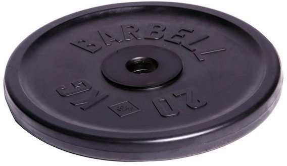 Диск олимпийский Barbell d 51 мм чёрный 20 кг
