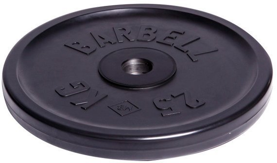 Диск олимпийский Barbell d 51 мм чёрный 25 кг