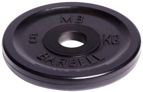 Диск олимпийский Barbell d 51 мм чёрный 5 кг