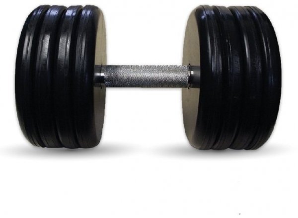 Гантель Barbell 50 кг классик с вращающейся ручкой хром