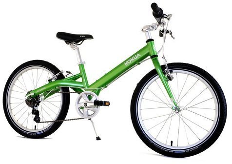 Велосипед Kokua LIKEtoBIKE 20", два ручных тормоза зеленый