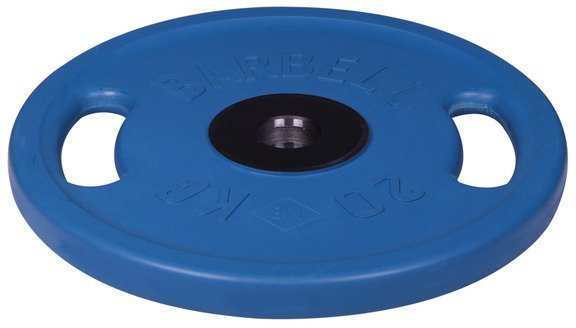 Диск олимпийский с ручками Barbell d 51 мм цветной 20 кг