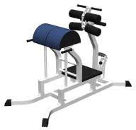 Тренажёр Barbell МВ 2.31 для горизонтального разгибания спины с зажимами для ног (Гиперэкстензия гор.) белый