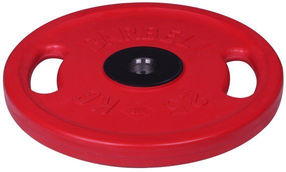 Диск олимпийский с ручками Barbell d 51 мм цветной 25 кг