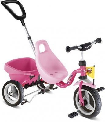 Трехколесный велосипед  с ручкой Puky CAT 1S 2325 розовый