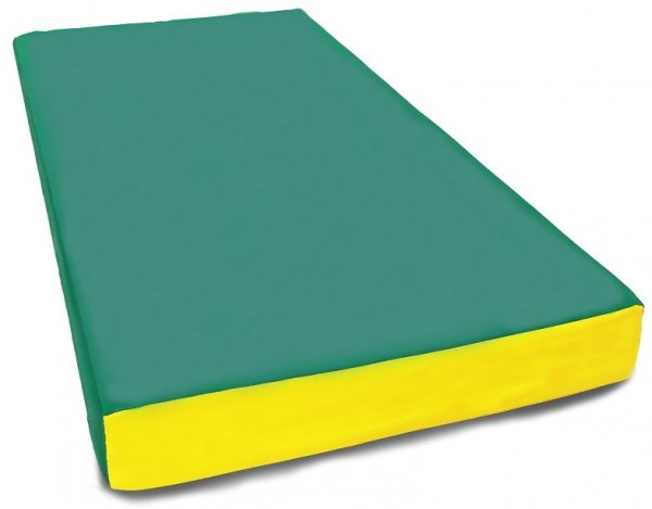 Мат № 1 КМС (100 х 50 х 10) зелёно/жёлтый