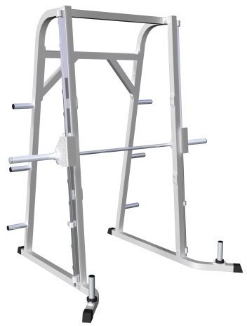 Тренажёр Barbell МВ 2.22 штанга по ходовым с обратным наклоном (Станок Смитта с обратным наклоном) белый