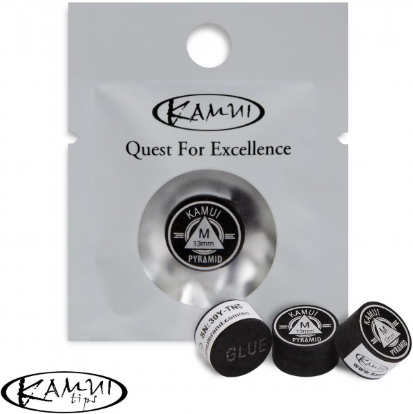 Наклейка для кия Kamui Pyramid Black ø13мм Medium 1шт.