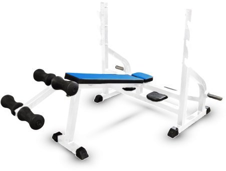Скамья-стойка для жима под углом вниз Barbell МВ 2.25 белый