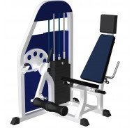 Разгибание ног сидя Barbell МВ 3.22 (грузоблок) белый