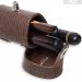 Тубус QK-S Musketeer 1x1 с отделением для удлинителя коричневый аллигатор