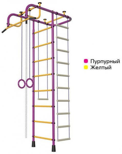 Спортивный комплекс Пионер А пурпурно/жёлтый
